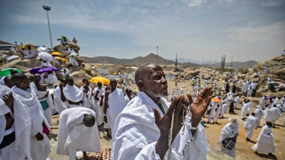 Última etapa de la gran peregrinación a La Meca en Arabia Saudita