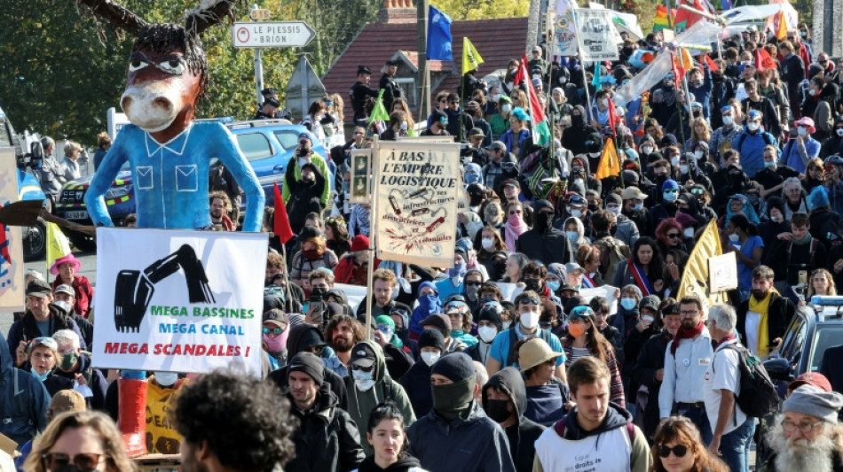 Un millier d'opposants d&eacute;filent contre le canal Seine-Nord Europe