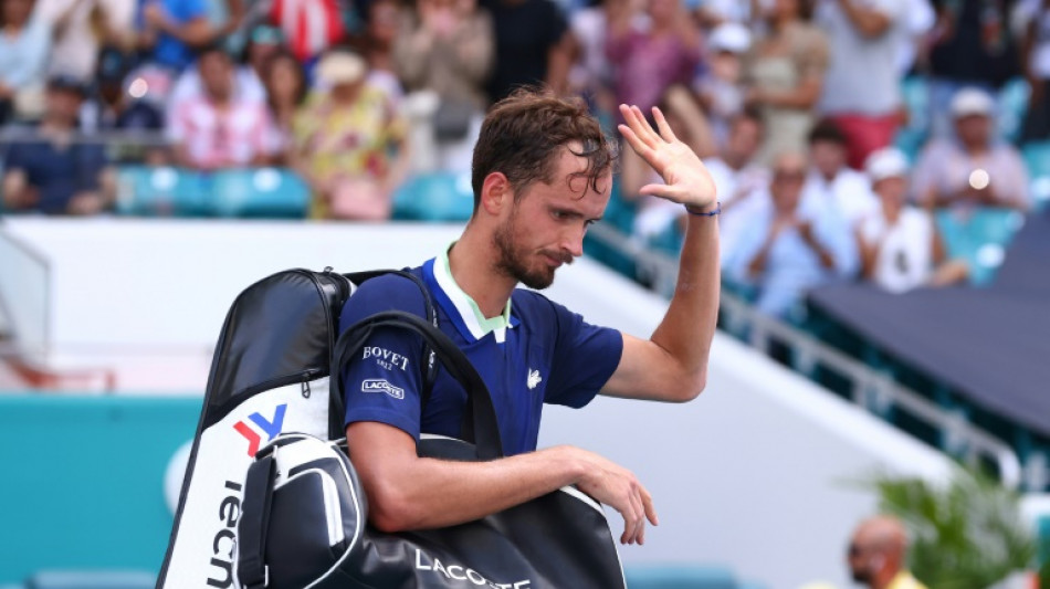 Tennis/Miami: Medvedev, stoppé en quart par Hurkacz, attendra pour redevenir N.1 mondial