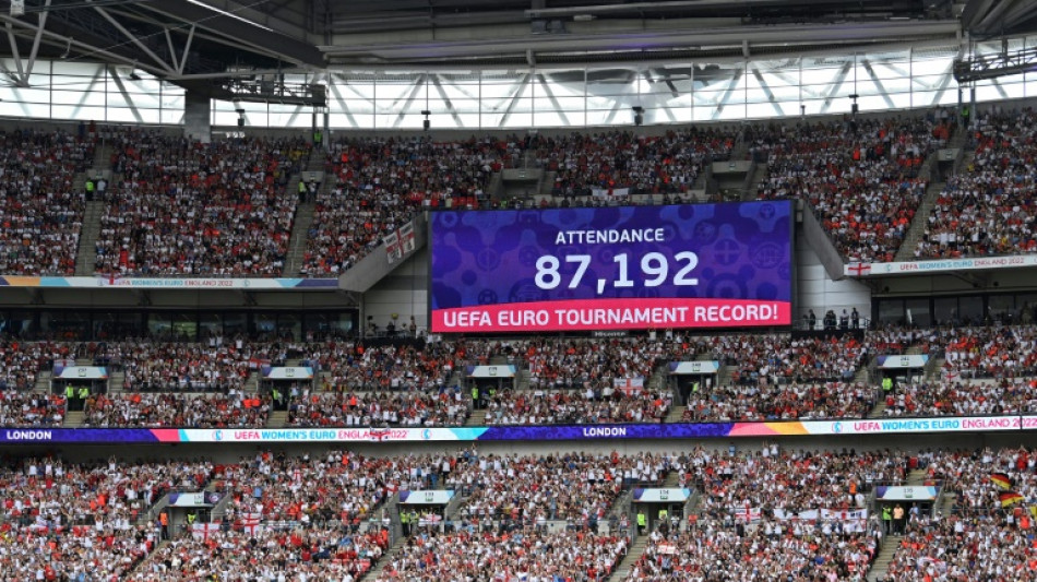 Euro f&eacute;minin: la finale Angleterre-Allemagne bat le record d'affluence des hommes