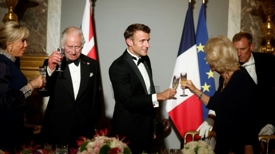 Staatsbankett im Schloss Versailles f&uuml;r Charles III. und Camilla 