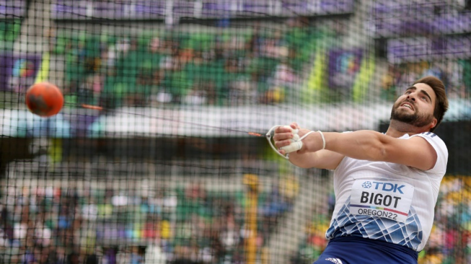 Mondiaux d'athl&eacute;tisme: Bigot reste &agrave; quai au marteau, Warholm rassure