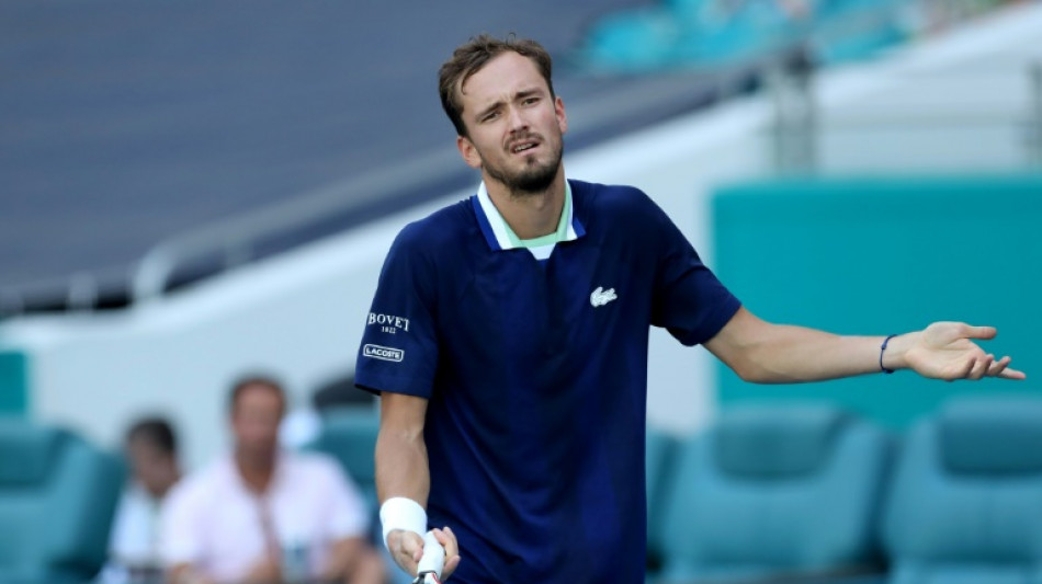 Tennis: Medvedev, éliminé en quarts de finale à Miami, échoue à redevenir N.1 mondial