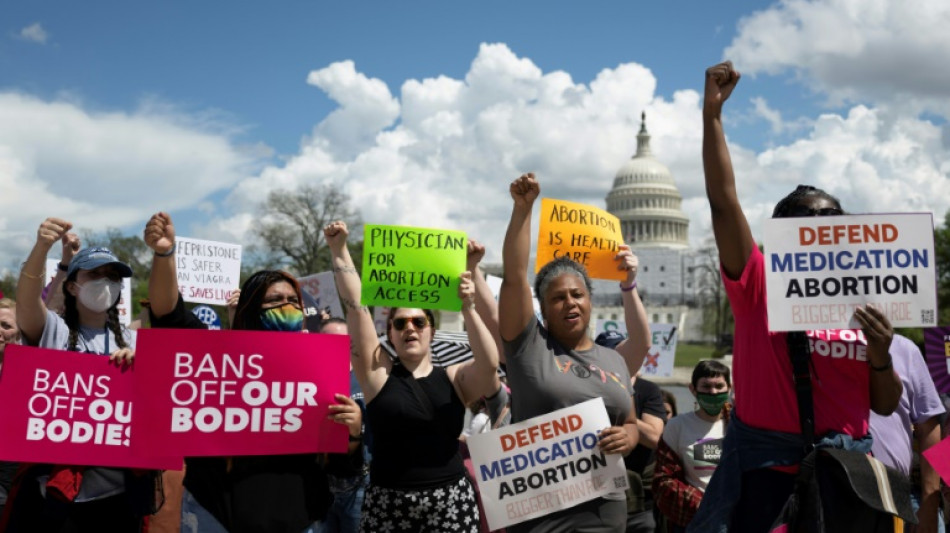 Hunderte demonstrieren vor US-Supreme Court f&uuml;r Recht auf Abtreibung