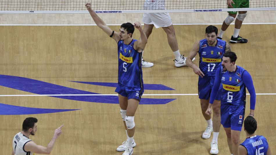 Pallavolo: 3-1 a Bulgaria, l'Italia è campione del mondo