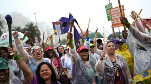 Manifestantes realizam marcha pr&oacute;-Palestina antes do G20 no Rio de Janeiro