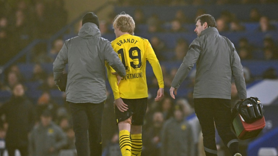 Dortmund's Brandt to miss two games with torn muscle