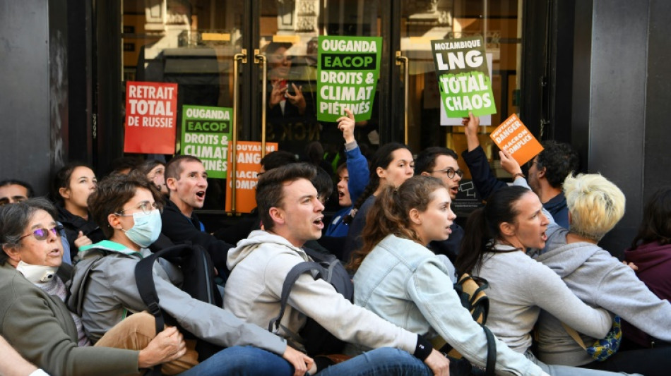 French green activists block TotalEnergies' annual meeting