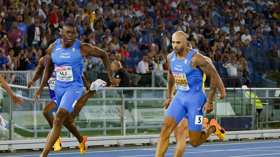 Atletica: Jacobs vince finale a Turku in 9.92, Ali 9.96