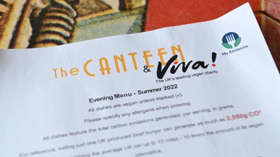 En Angleterre, l'empreinte carbone au menu pour "cr&eacute;er une discussion"